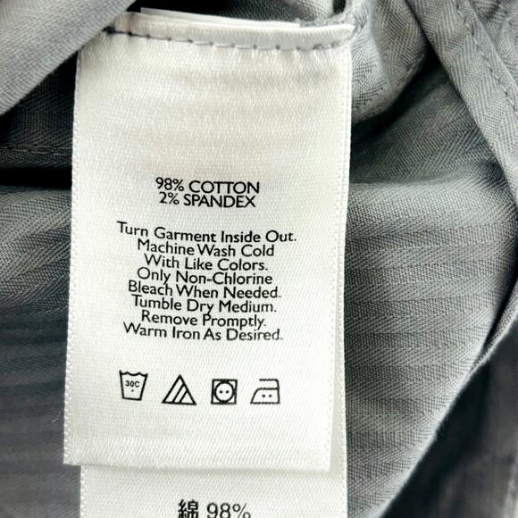 Eddie Bauer Mercer‎ Fit Capri Pants Womens 8 Gray Stretch Cuff 25" Inseam - Picture 5 of 11